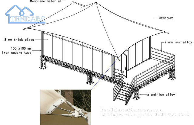 hotel tent for resort