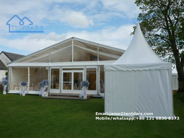 Clear wedding tent