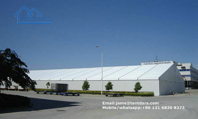 Temporary warehouse tent