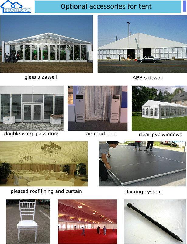 Marquee tent wedding accessories