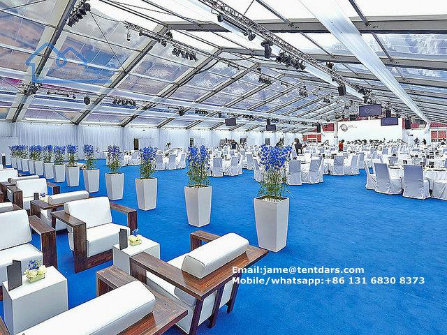 Clear top marquee tent