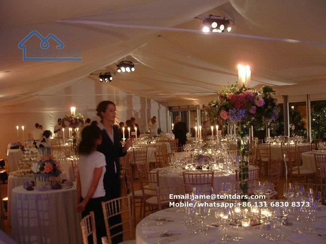 Permanent outdoor marquee tent