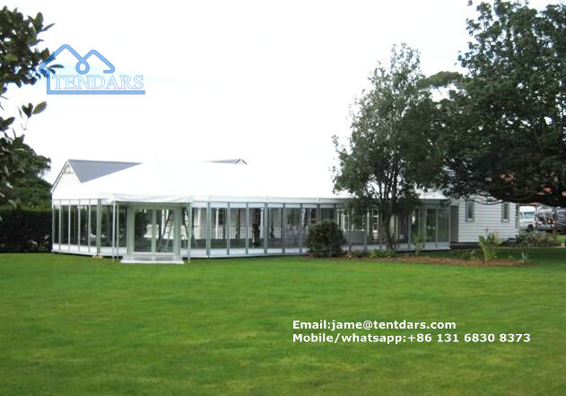 Elegant marquee tent wedding