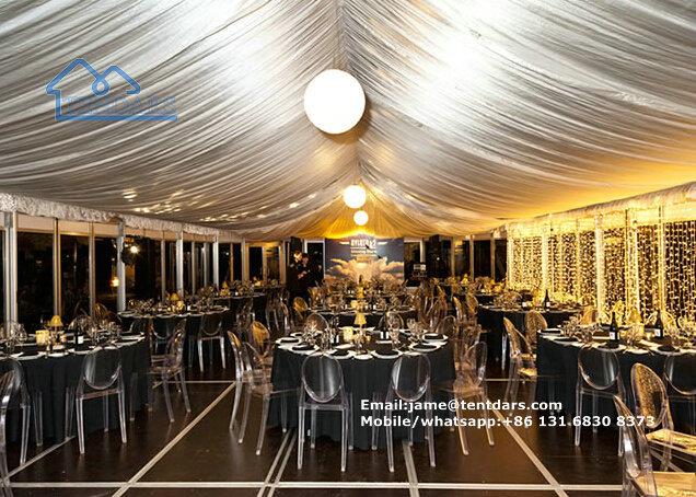 Elegant marquee tent wedding