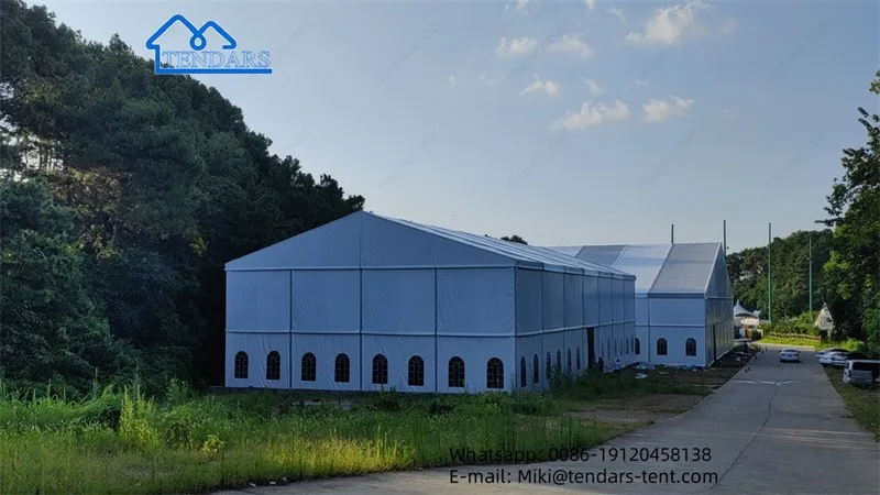 white storage tent