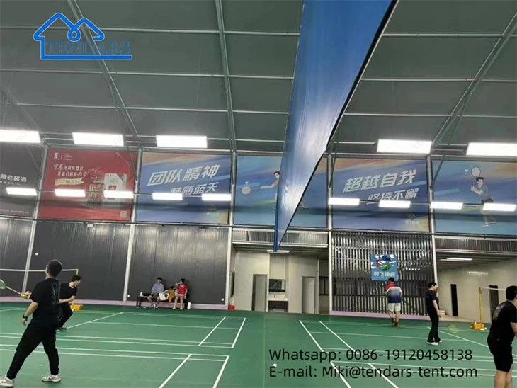 White Badminton Court Tent