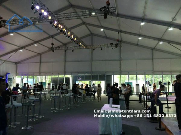 40 Meter Clear Span Huge Trade Show Tents With AC Or Heater For Expo Event