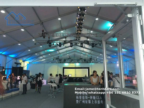 40 Meter Clear Span Huge Trade Show Tents With AC Or Heater For Expo Event