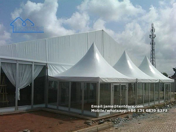Aluminium Frame Pagoda Marquee Tent With Glass Walls Aluminium Frame Pagoda Marquee Tent With Glass Walls