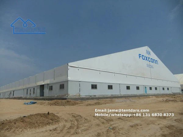 Large Outdoor A Frame Structure industrial Workshop Tents Shelter for Permanent Plant Marquee