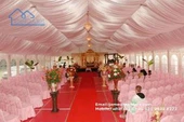 Blockout Outdoor Wedding Tent Marquee Temporary Structures with Fire Retardant Roof for Sale