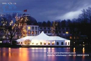 Easy up High Peak Aluminium Marquee Tent End with Octagon Tent for Ceremony