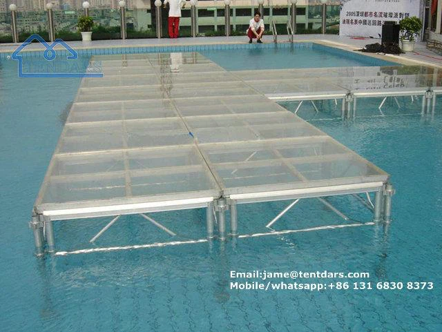 Transparent Glass Stage